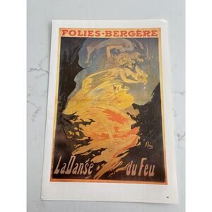 Folies Bergère, La Dance Du Feu, Nala Damajanti, Music Hall, Poster, Book Page,